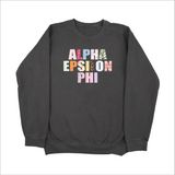 Alpha Epsilon Phi Scrapbook Sorority Sweatshirt