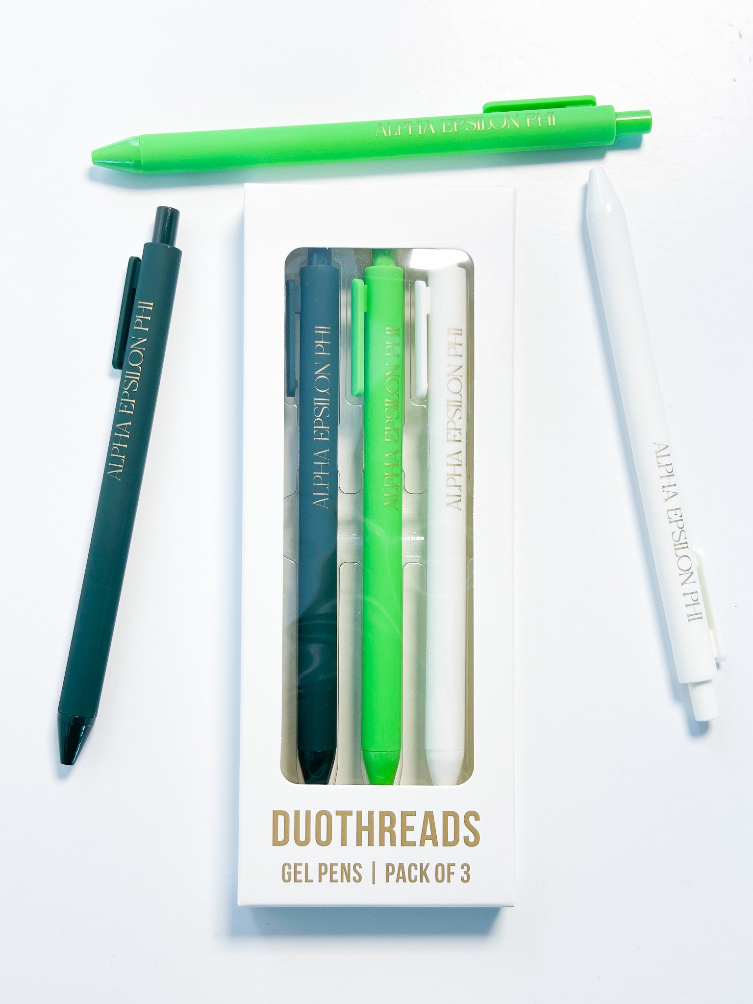 Alpha Epsilon Phi Lettered Luxe Sorority Pens