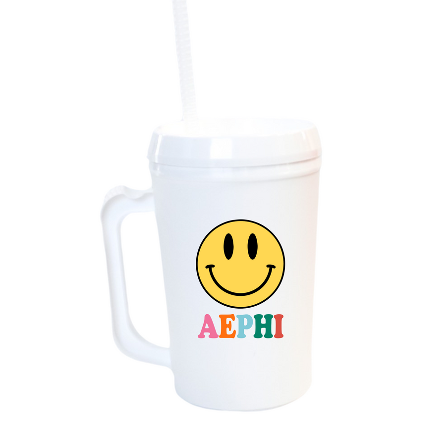 Alpha Epsilon Phi All Smiles Sorority Mug