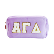 Chenille Sorority Cosmetic Bag
