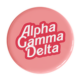 Alpha Gamma Delta Dreamhouse Sorority Button