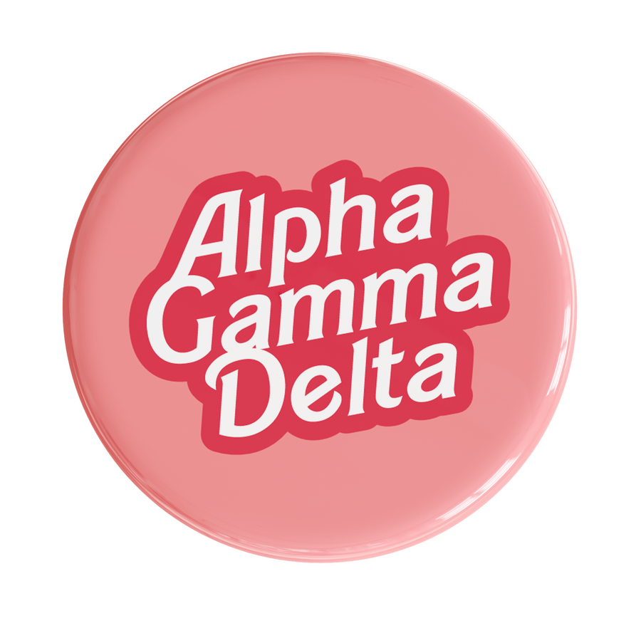 Alpha Gamma Delta Dreamhouse Sorority Button