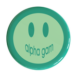 Alpha Gamma Delta Smile Sorority Button