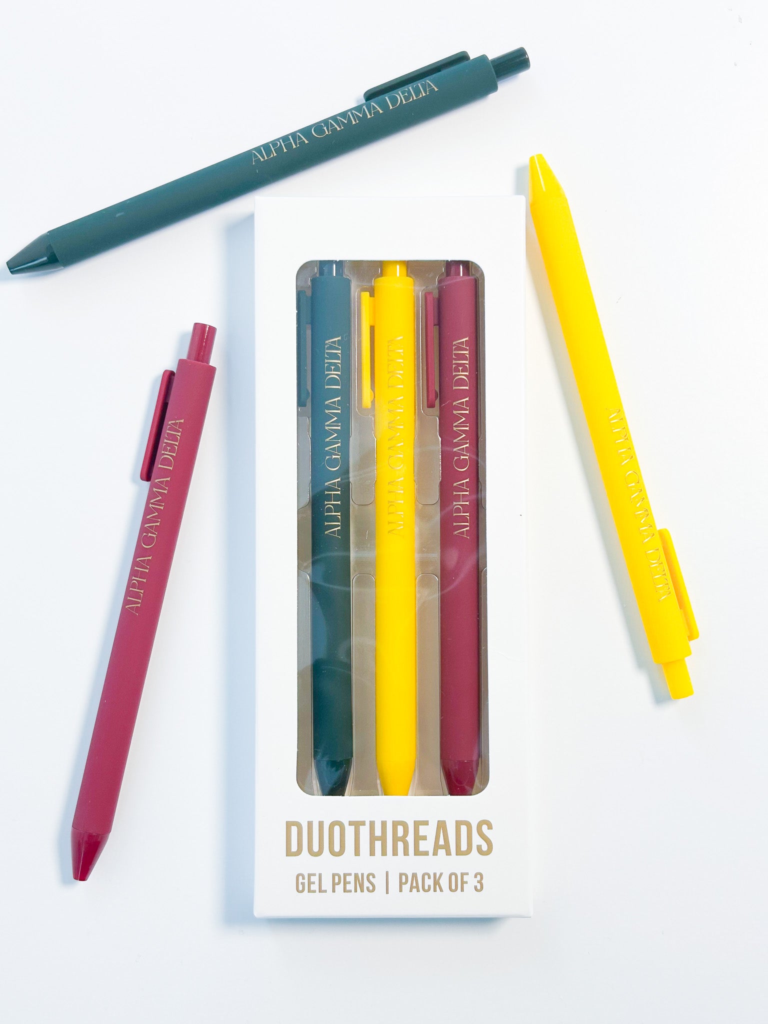 Alpha Gamma Delta Lettered Luxe Sorority Pens