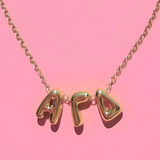 Bubble Letter Sorority Necklace