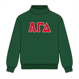 Classic Twill Sorority Embroidered Mock Neck