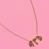 Alpha Gamma Delta Bubble Letter Necklace