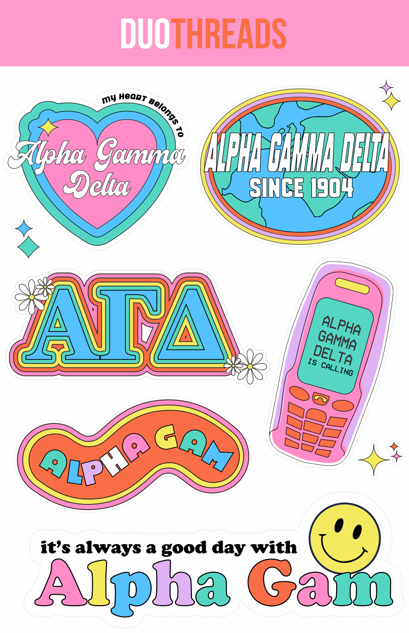 Sorority Y2K Sticker Sheet