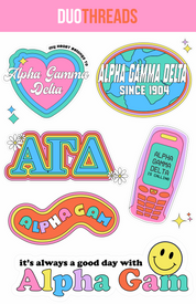 Sorority Y2K Sticker Sheet