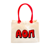 Alpha Omicron Pi Chenille Gift Tote