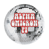 Alpha Omicron Pi Disco Sorority Button