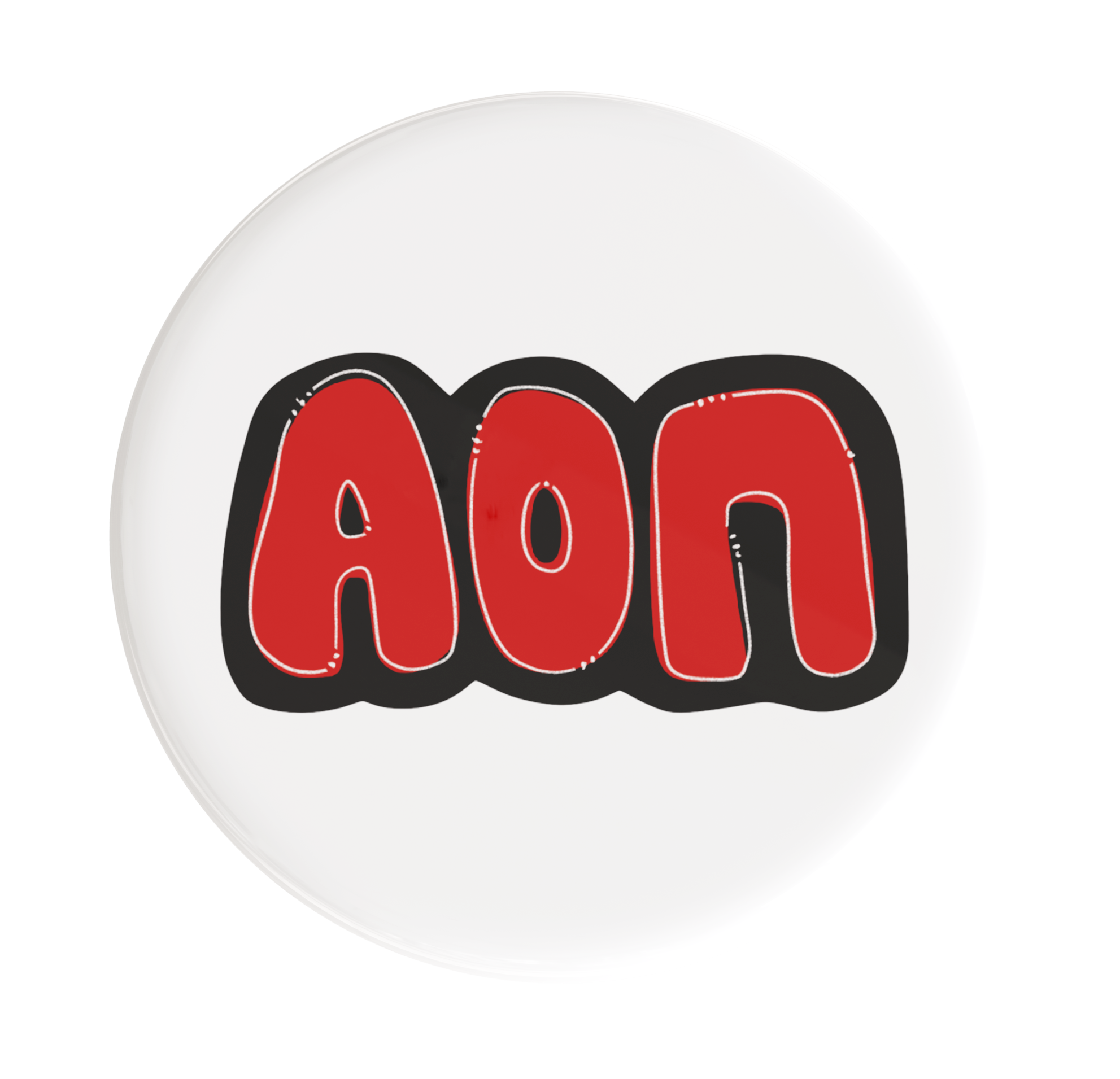 Alpha Omicron Pi Bubbly Sorority Button