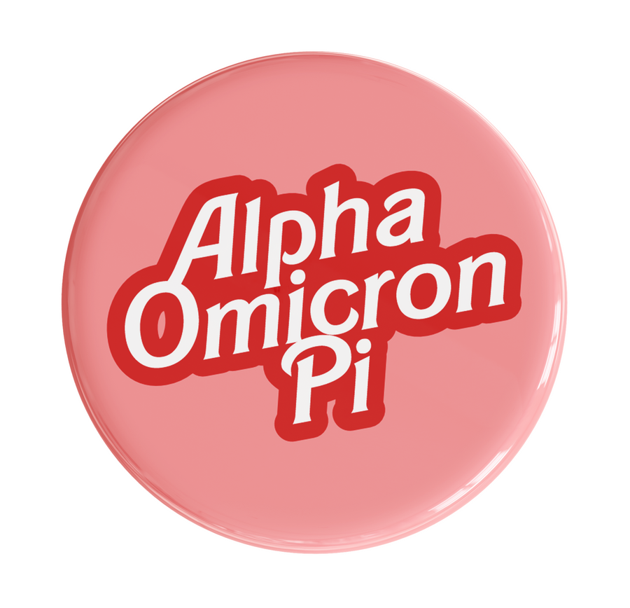 Alpha Omicron Pi Dreamhouse Sorority Button
