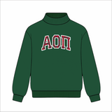 Kensington Sorority Embroidered Mock Neck - Forest
