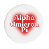 Alpha Omicron Pi Big Heart Sorority Button