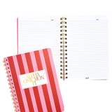 Alpha Omicron Pi Stripe Sorority Notebook