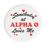 Alpha Omicron Pi Love Me Sorority Button