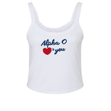 Alpha Omicron Pi Love Club Sorority Tank