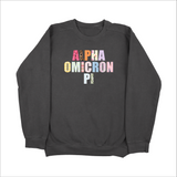 Alpha Omicron Pi Scrapbook Sorority Sweatshirt