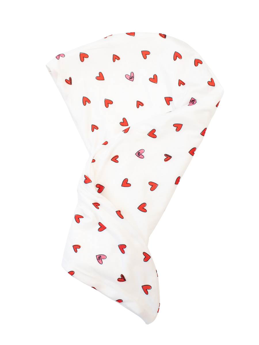 Alpha Omicron Pi Love Letters Sorority Towel Hair Wrap