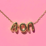 Bubble Letter Sorority Necklace