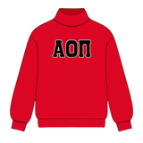 Classic Twill Sorority Embroidered Mock Neck