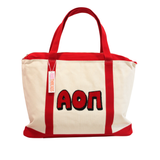 Alpha Omicron Pi Chenille Weekender Sorority Tote