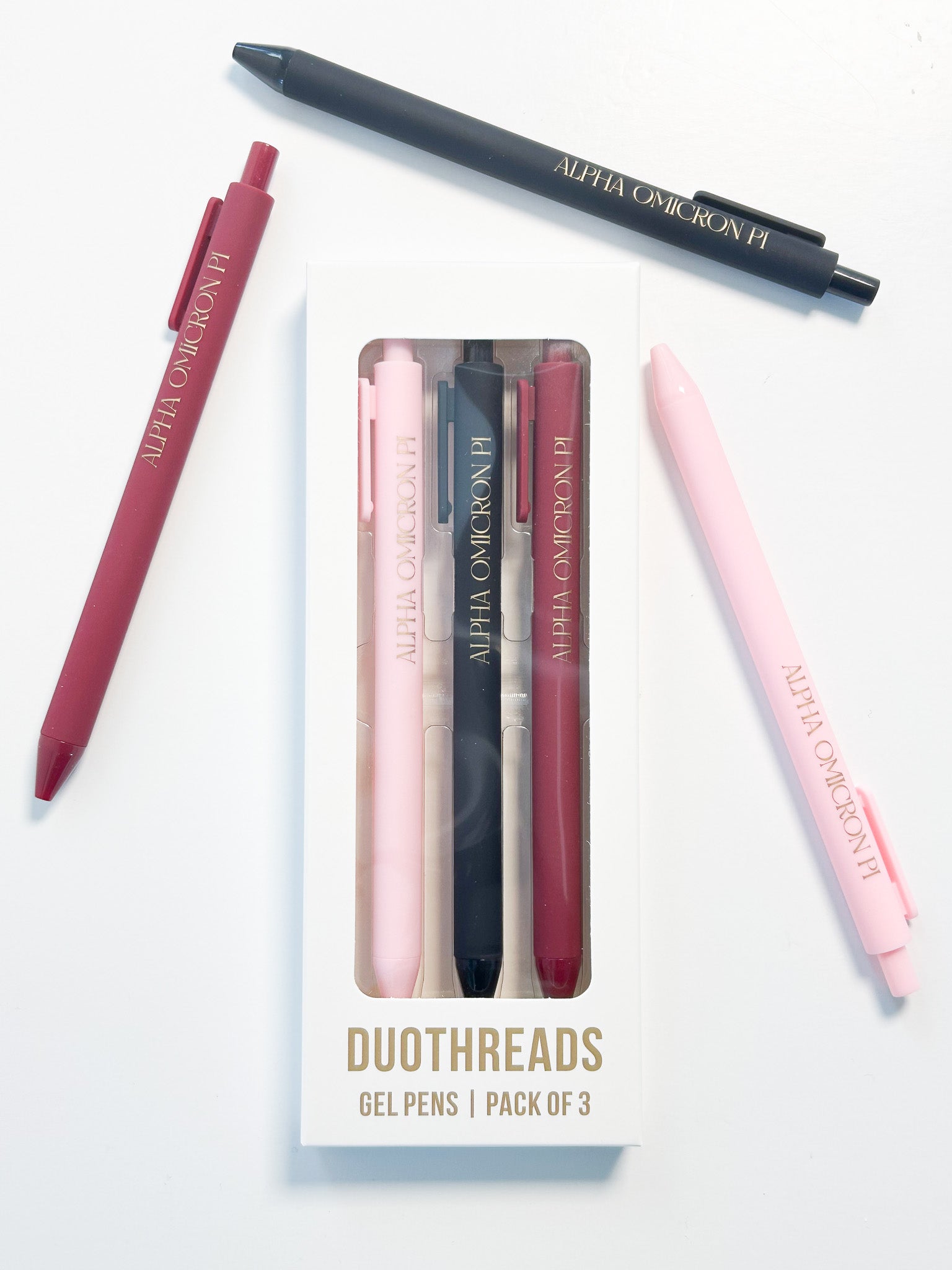 Alpha Omicron Pi Lettered Luxe Sorority Pens