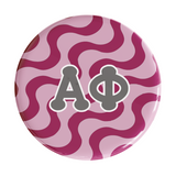 Alpha Phi Groovy Sorority Button