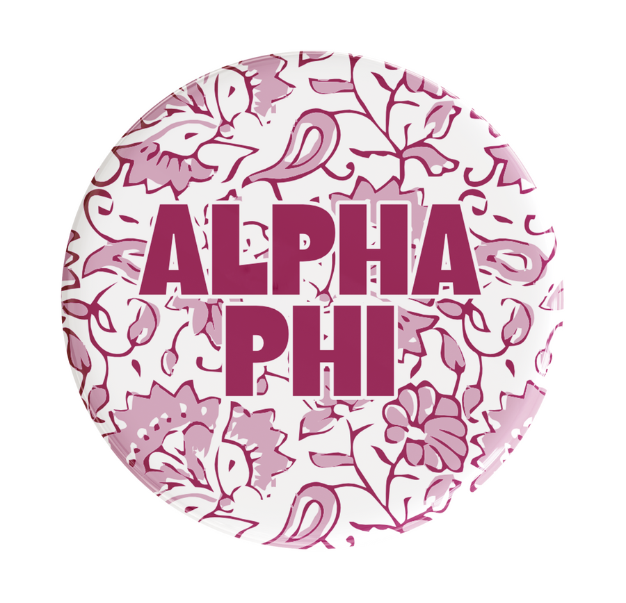 Alpha Phi Through The Vines Sorority Button