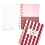 Alpha Phi Stripe Sorority Notebook