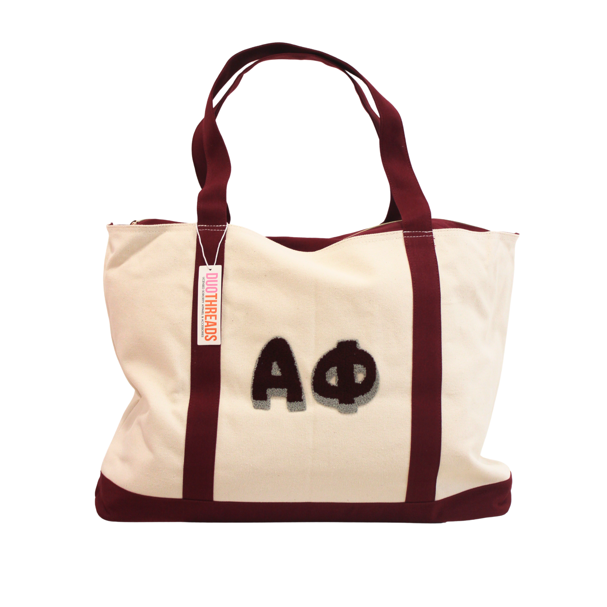 Alpha Phi Chenille Weekender Sorority Tote