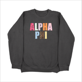 Alpha Phi Scrapbook Sorority Sweatshirt
