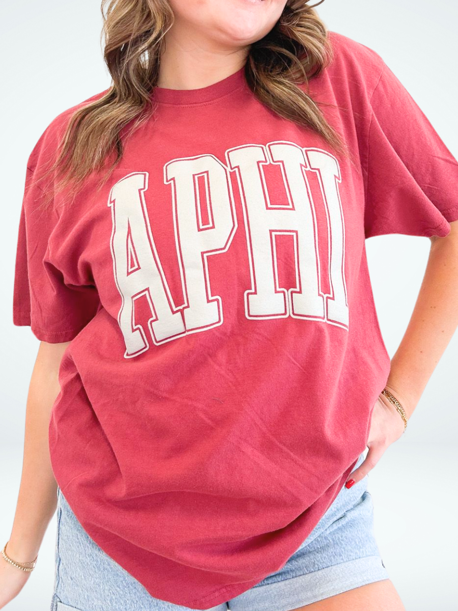 Alpha Phi Varsity Puff Sorority Tee