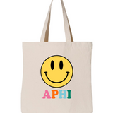 Alpha Phi All Smiles Sorority Tote