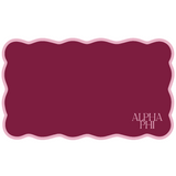 Scalloped Sorority Desk Mat