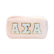 Chenille Sorority Cosmetic Bag
