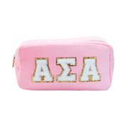 Chenille Sorority Cosmetic Bag