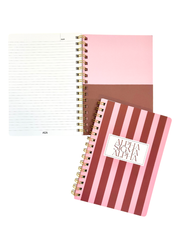 Alpha Sigma Alpha Stripe Sorority Notebook