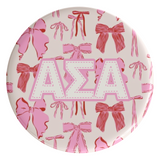 Alpha Sigma Alpha Coquette Sorority Button