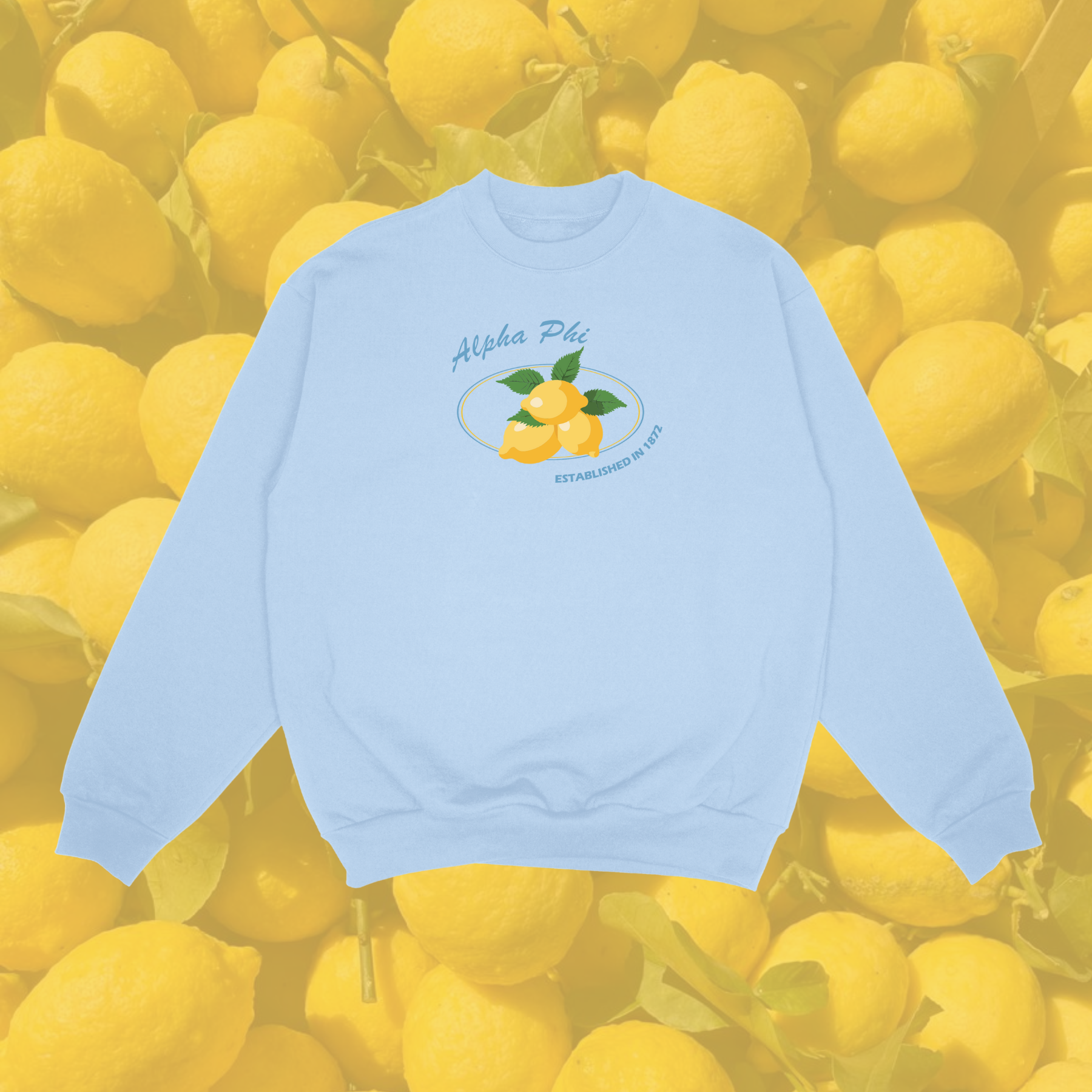 Alpha Phi Sorority Main Squeeze Crewneck Sweatshirt – Duo Studio