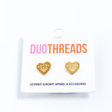 Alpha Sigma Alpha Heart Earrings