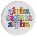 Alpha Sigma Alpha Live In Color Sorority Button