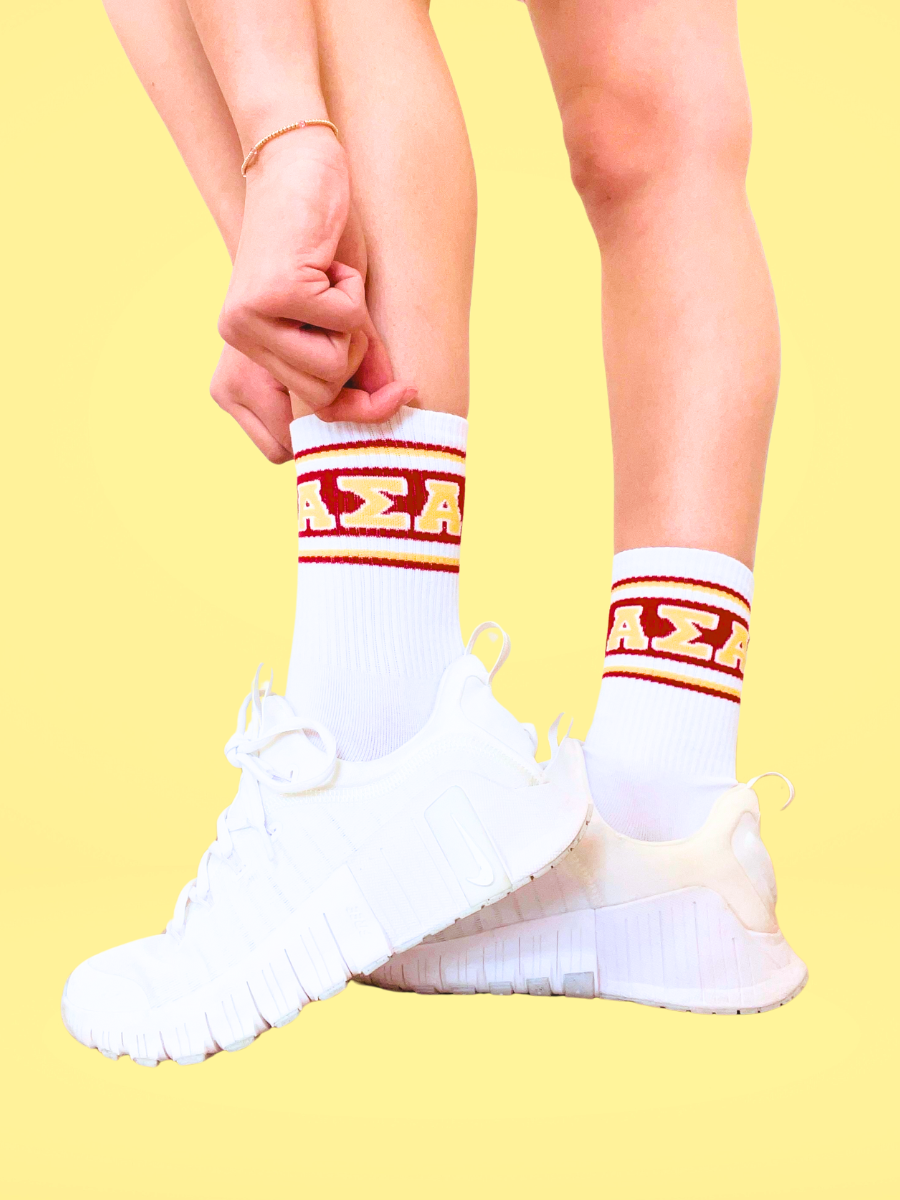 Alpha Sigma Alpha Socks