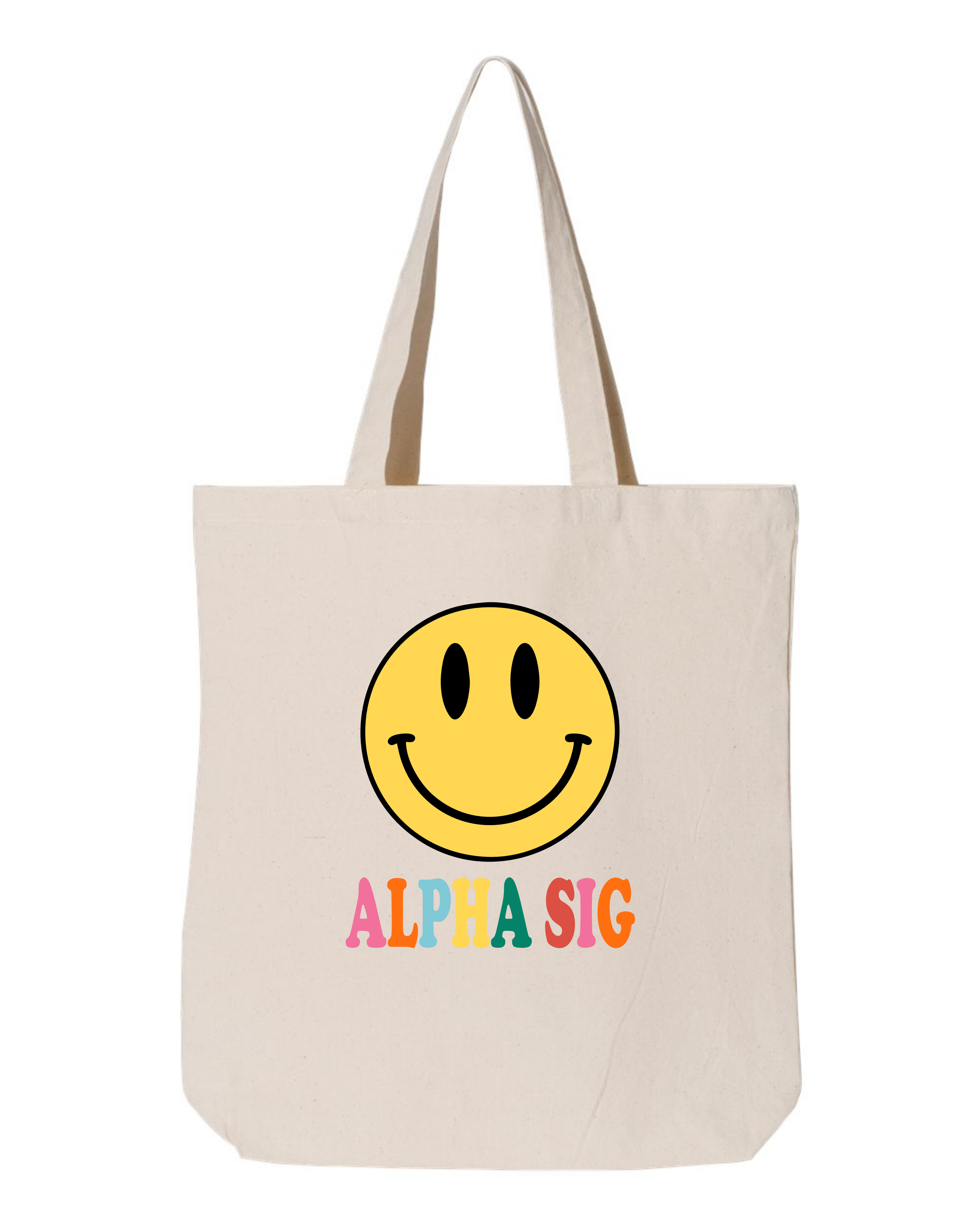 Alpha Sigma Alpha All Smiles Sorority Tote
