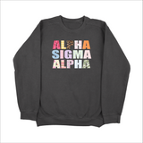 Alpha Sigma Alpha Scrapbook Sorority Sweatshirt