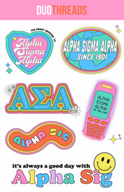 Sorority Y2K Sticker Sheet