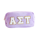 Chenille Sorority Cosmetic Bag