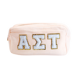 Chenille Sorority Cosmetic Bag