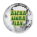 Alpha Sigma Tau Disco Sorority Button